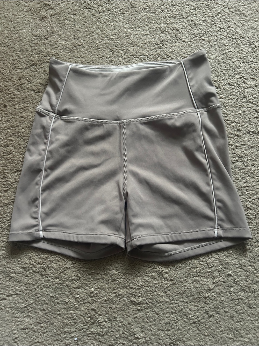 HoneyCut Athletic Shorts in Light Taupe